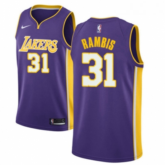 Youth Nike Los Angeles Lakers 31 Kurt Rambis Authentic Purple NBA Jersey Icon Edition