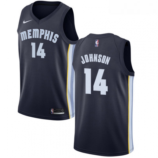 Youth Nike Memphis Grizzlies 14 Brice Johnson Swingman Navy Blue Road NBA Jersey Icon Edition