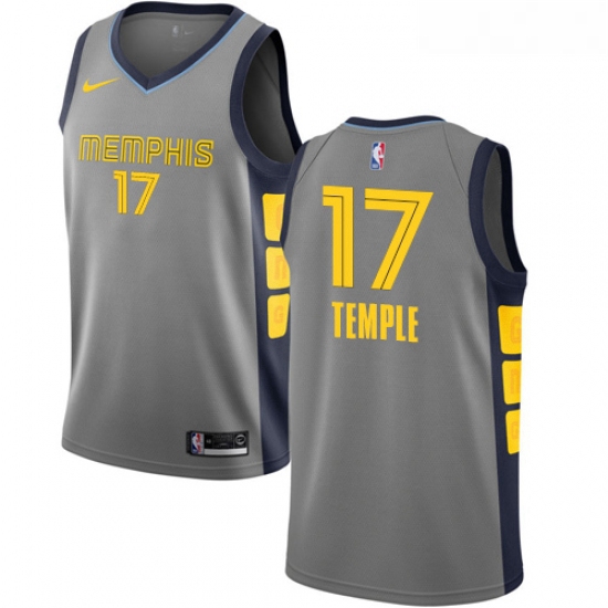 Youth Nike Memphis Grizzlies 17 Garrett Temple Swingman Gray NBA Jersey City Edition