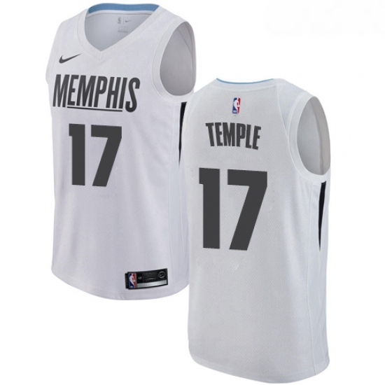 Youth Nike Memphis Grizzlies 17 Garrett Temple Swingman White NBA Jersey City Edition