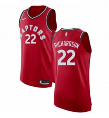 Youth Nike Toronto Raptors 22 Malachi Richardson Authentic Red NBA Jersey Icon Edition