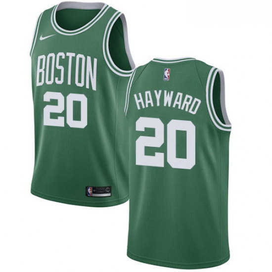 Youth Nike Boston Celtics 20 Gordon Hayward Swingman GreenWhite No Road NBA Jersey Icon Edition