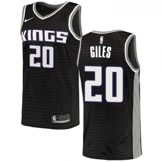 Youth Nike Sacramento Kings 20 Harry Giles Authentic Black NBA Jersey Statement Edition