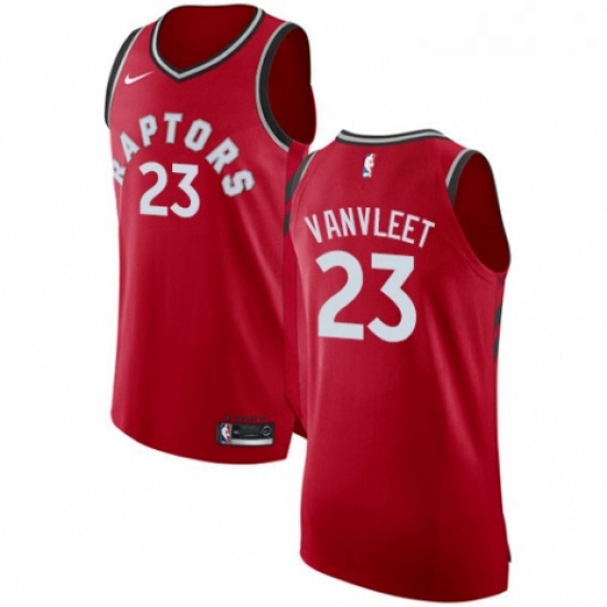 Youth Nike Toronto Raptors 23 Fred VanVleet Authentic Red NBA Jersey Icon Edition