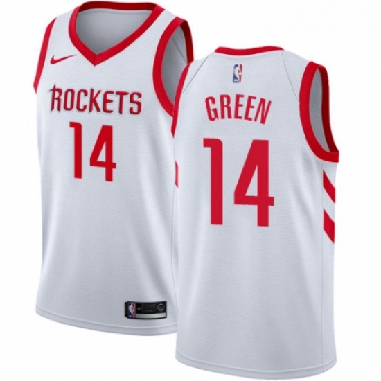 Youth Nike Houston Rockets 14 Gerald Green Authentic White NBA Jersey Association Edition