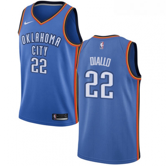 Youth Nike Oklahoma City Thunder 22 Hamidou Diallo Swingman Royal Blue NBA Jersey Icon Edition