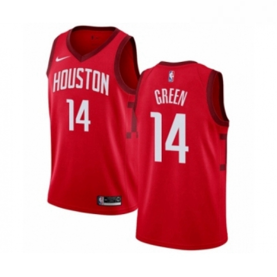 Youth Nike Houston Rockets 14 Gerald Green Red Swingman Jersey Earned Edition