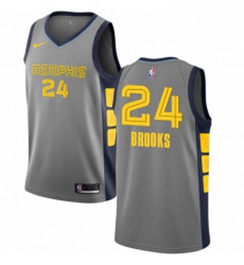 Youth Nike Memphis Grizzlies 24 Dillon Brooks Swingman Gray NBA Jersey City Edition