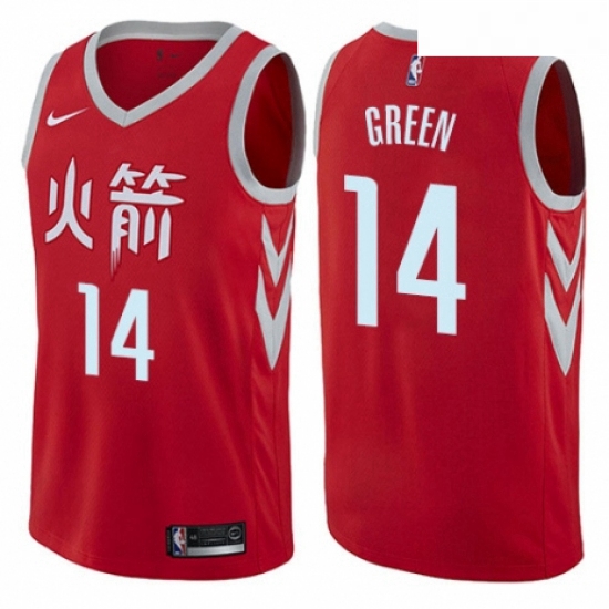 Youth Nike Houston Rockets 14 Gerald Green Swingman Red NBA Jersey City Edition