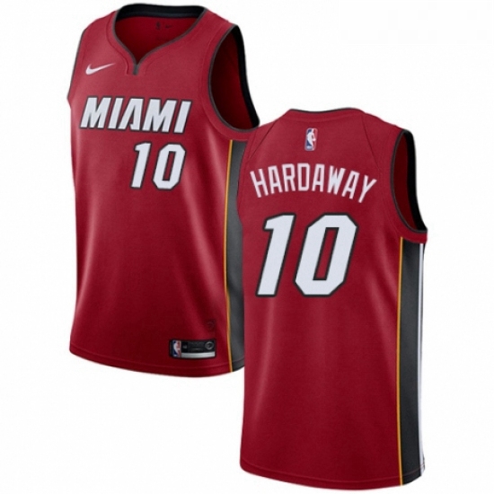 Youth Nike Miami Heat 10 Tim Hardaway Authentic Red NBA Jersey S