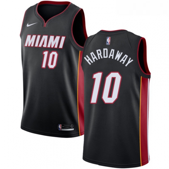 Youth Nike Miami Heat 10 Tim Hardaway Swingman Black Road NBA Je