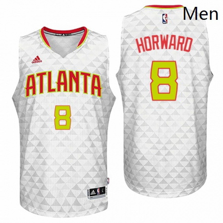 Atlanta Hawks 8 Dwight Howard 2016 Home White New Swingman Jersey