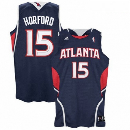 Atlanta Hawks 15 Al Horford Road Navy Blue Swingman Jersey