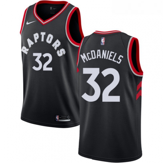 Youth Nike Toronto Raptors 32 KJ McDaniels Authentic Black Alternate NBA Jersey Statement Edition