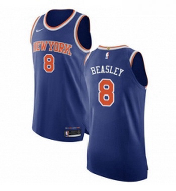 Youth Nike New York Knicks 8 Michael Beasley Authentic Royal Blue NBA Jersey Icon Edition