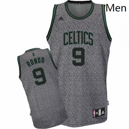 Celtics 9 Rajon Rondo Grey Static Fashion Stitched NBA Jersey