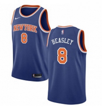 Youth Nike New York Knicks 8 Michael Beasley Swingman Royal Blue NBA Jersey Icon Edition