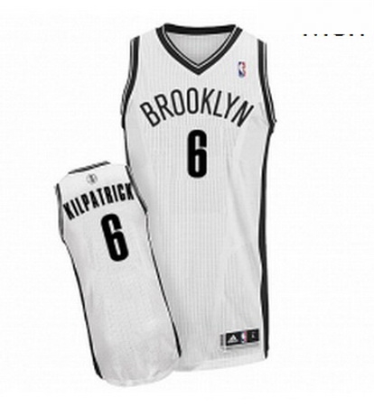 Mens Adidas Brooklyn Nets 6 Sean Kilpatrick Authentic White Home NBA Jersey