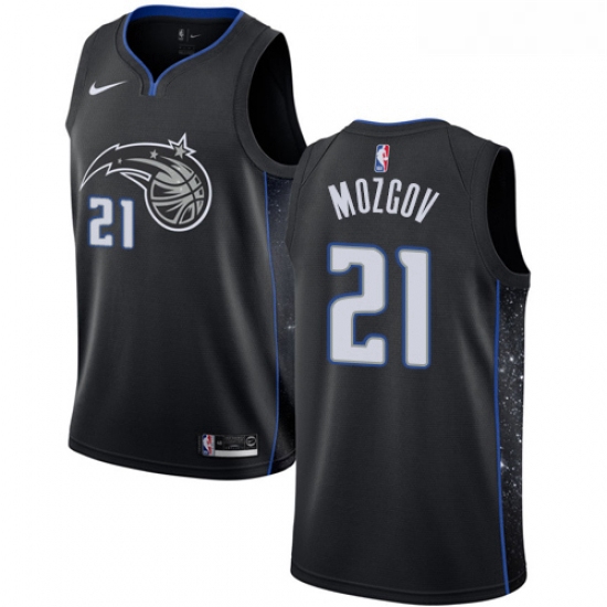 Youth Nike Orlando Magic 21 Timofey Mozgov Swingman Black NBA Jersey City Edition