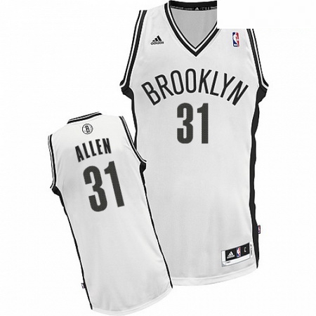 Mens Adidas Brooklyn Nets 31 Jarrett Allen Swingman White Home NBA Jersey