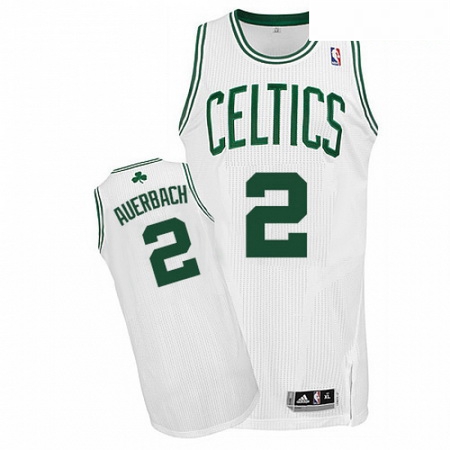 Mens Adidas Boston Celtics 2 Red Auerbach Authentic White Home NBA Jersey