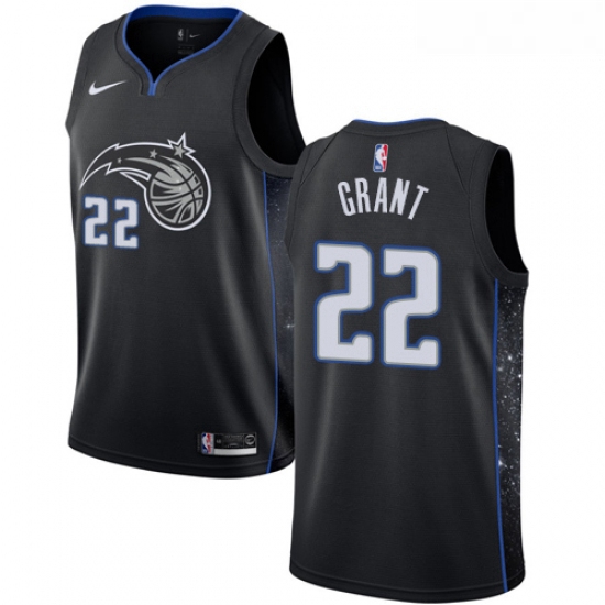 Youth Nike Orlando Magic 22 Jerian Grant Swingman Black NBA Jersey City Edition