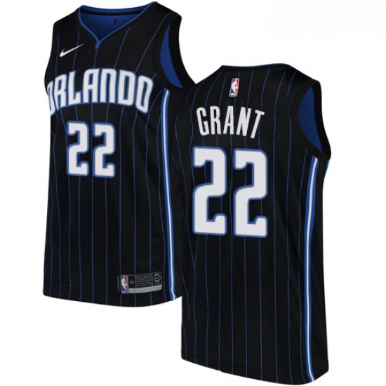 Youth Nike Orlando Magic 22 Jerian Grant Swingman Black NBA Jersey Statement Edition