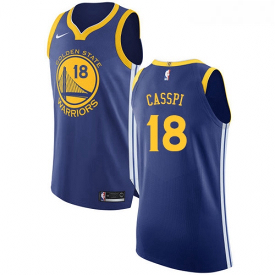 Youth Nike Golden State Warriors 18 Omri Casspi Authentic Royal Blue Road NBA Jersey Icon Edition