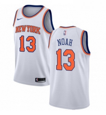 Youth Nike New York Knicks 13 Joakim Noah Swingman White NBA Jersey Association Edition