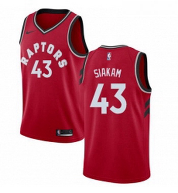 Youth Nike Toronto Raptors 43 Pascal Siakam Swingman Red Road NBA Jersey Icon Edition