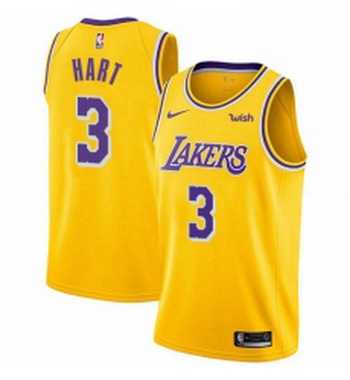 Youth Nike Los Angeles Lakers 3 Josh Hart Swingman Gold NBA Jersey Icon Edition