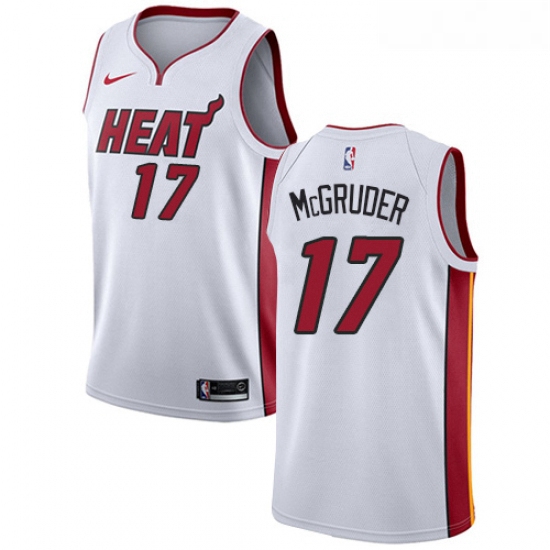 Youth Nike Miami Heat 17 Rodney McGruder Swingman White NBA Jersey Association Edition