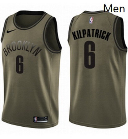 Mens Nike Brooklyn Nets 6 Sean Kilpatrick Swingman Green Salute 