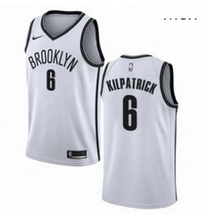 Mens Nike Brooklyn Nets 6 Sean Kilpatrick Swingman White NBA Jer