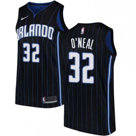 Youth Nike Orlando Magic 32 Shaquille ONeal Authentic Black Alte