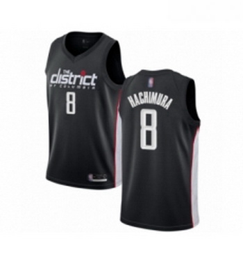 Youth Washington Wizards 8 Rui Hachimura Swingman Black Basketball Jersey City Edition