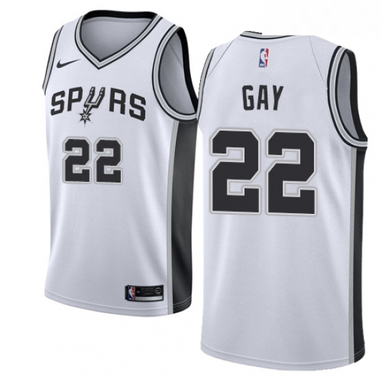 Youth Nike San Antonio Spurs 22 Rudy Gay Swingman White Home NBA