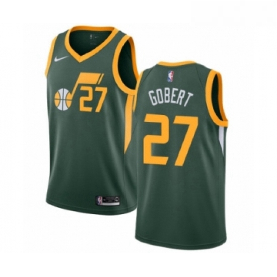 Youth Nike Utah Jazz 27 Rudy Gobert Green Swingman Jersey Earned