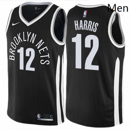 Mens Nike Brooklyn Nets 12 Joe Harris Swingman Black NBA Jersey 
