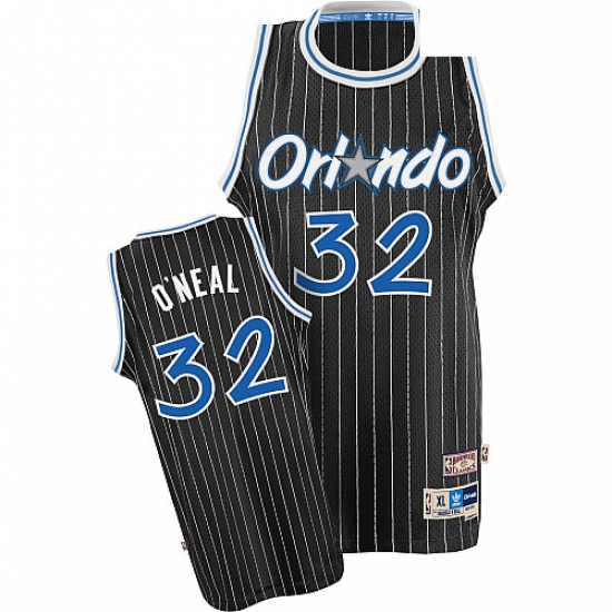 Youth Nike Orlando Magic 32 Shaquille ONeal Swingman Black Throwback NBA Jersey