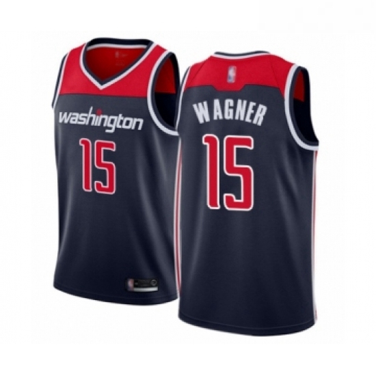 Youth Washington Wizards 15 Moritz Wagner Swingman Navy Blue Basketball Jersey Statement Edition