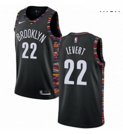 Mens Nike Brooklyn Nets 22 Caris LeVert Swingman Black NBA Jerse