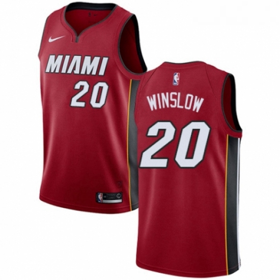 Youth Nike Miami Heat 20 Justise Winslow Swingman Red NBA Jersey