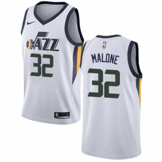 Youth Nike Utah Jazz 32 Karl Malone Authentic NBA Jersey Association Edition