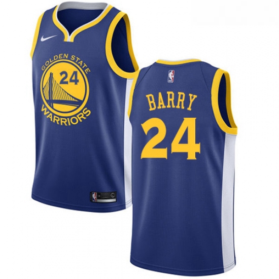 Youth Nike Golden State Warriors 24 Rick Barry Swingman Royal Bl