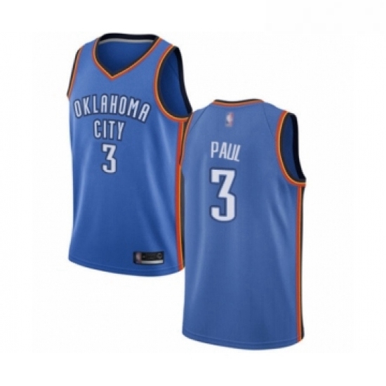 Youth Oklahoma City Thunder 3 Chris Paul Swingman Royal Blue Bas