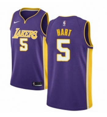 Youth Nike Los Angeles Lakers 5 Josh Hart Authentic Purple NBA Jersey Icon Edition