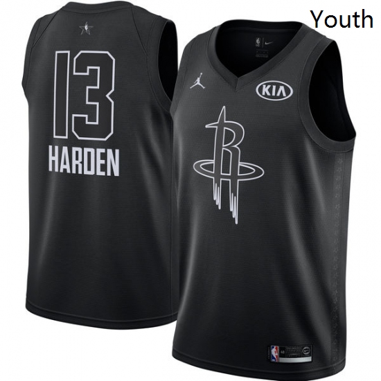 Youth Nike Jordan Houston Rockets 13 James Harden Swingman Black