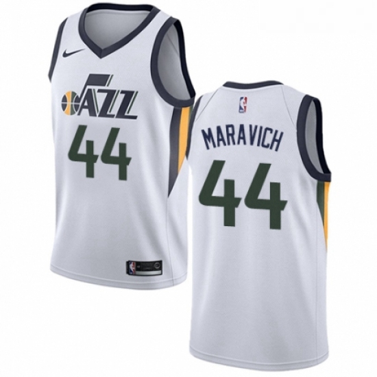 Youth Nike Utah Jazz 44 Pete Maravich Authentic NBA Jersey Association Edition