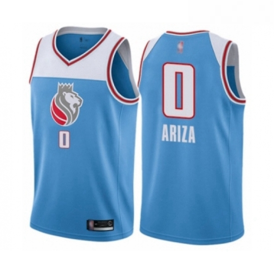 Youth Sacramento Kings 0 Trevor Ariza Swingman Blue Basketball Jersey City Edition